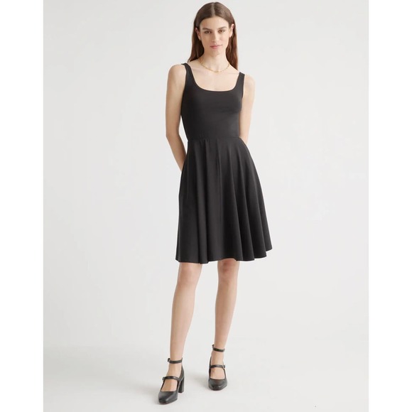 Quince Dresses & Skirts - Elegant Black Mini Dress by Quince